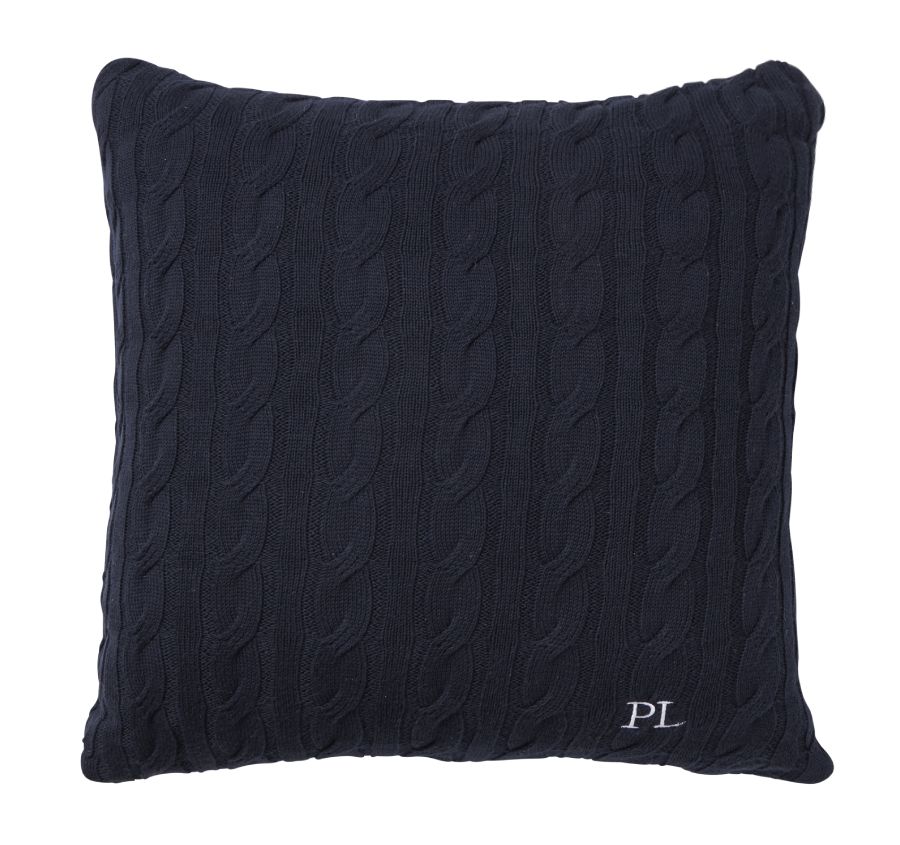 Paloma Cable Knit 50x50cm Filled Cushion Navy
