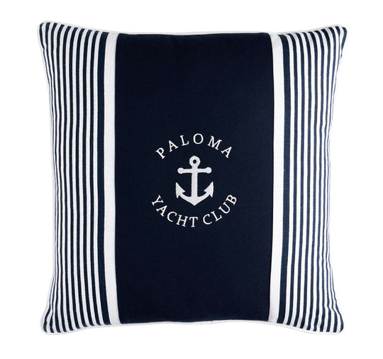 Paloma Yacht Club 55x55cm Filled Cushion Navy