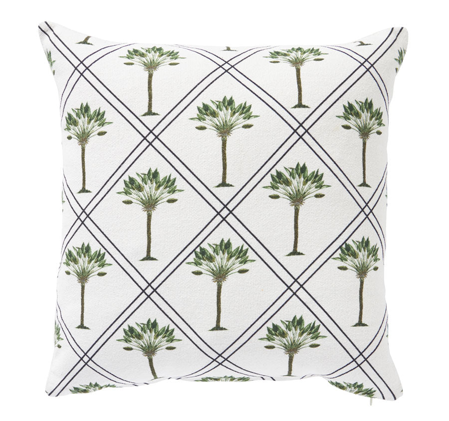 Raffles Palms 50x50cm Filled Cushion Green