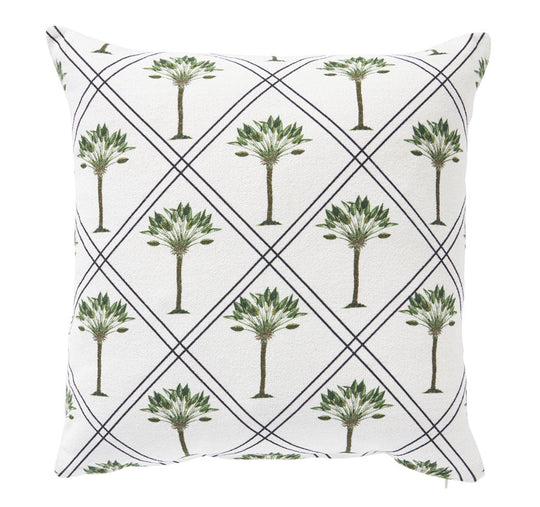 Raffles Palms 50x50cm Filled Cushion Green