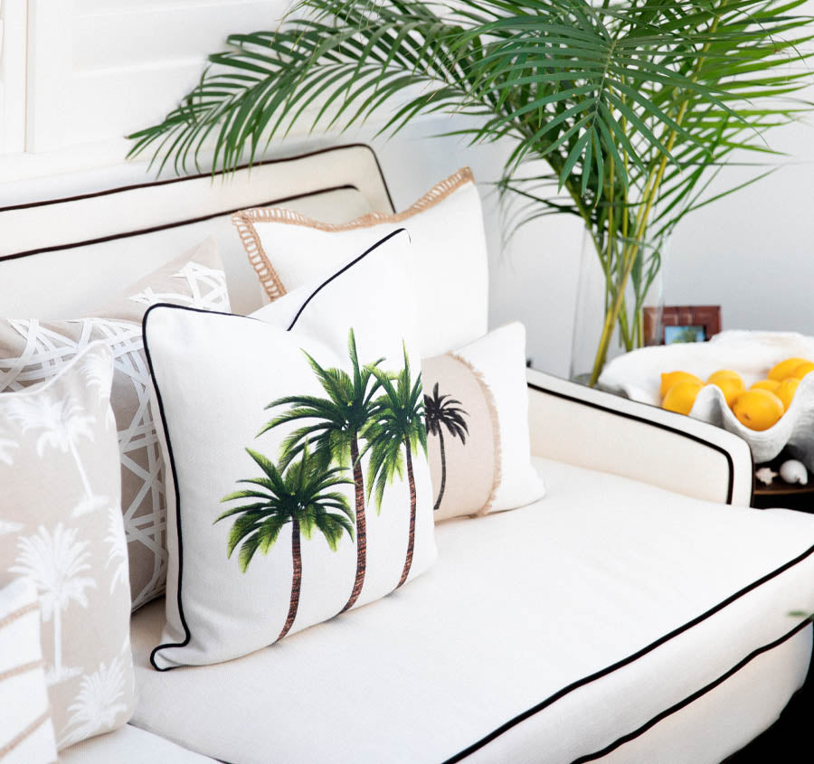 Mykonos Blanc 50x50cm Filled Cushion White