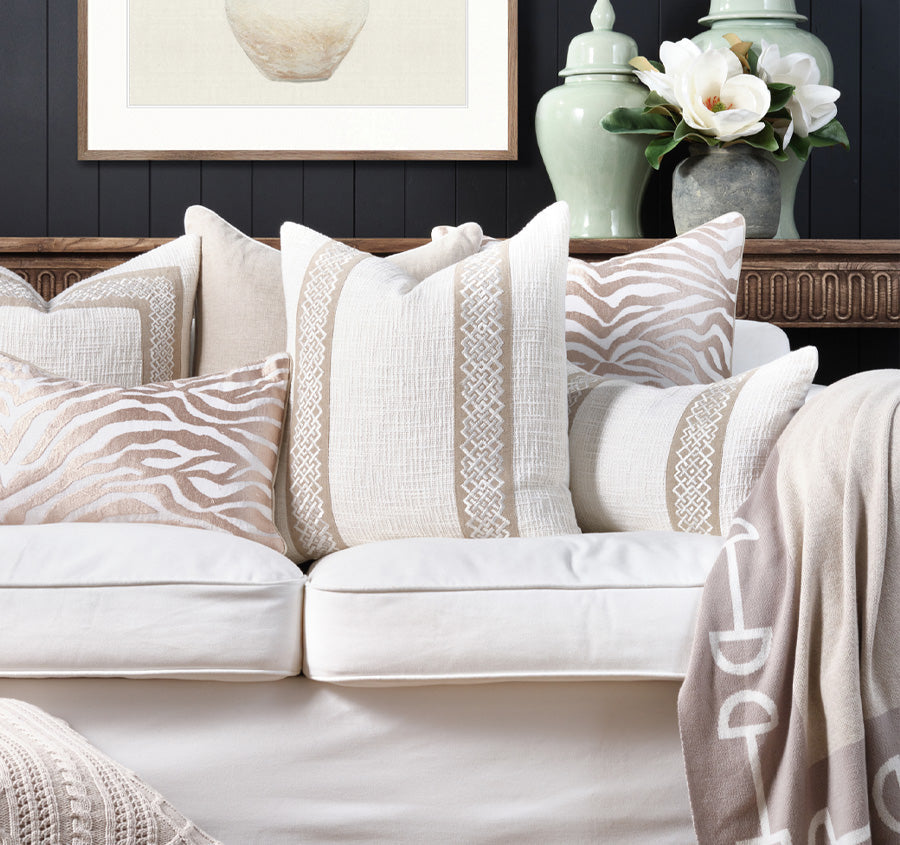 Saint Germain 30x50cm Filled Cushion White