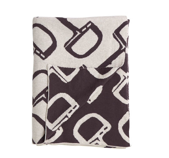 Stirrup 130x170cm Throw Rug Brown