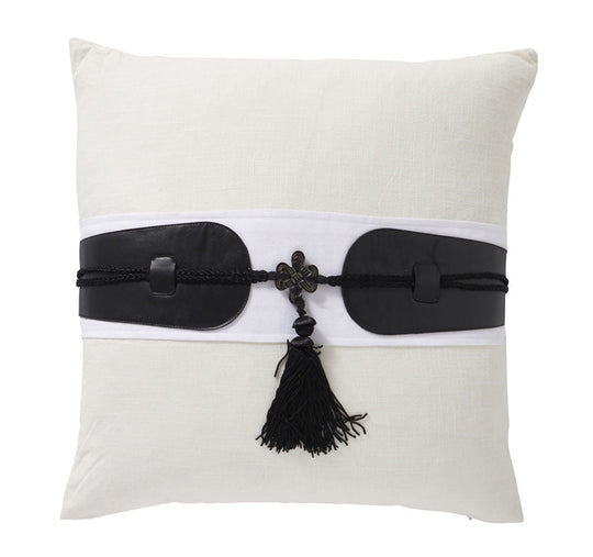 Tassel Chic 50x50cm Cushion White