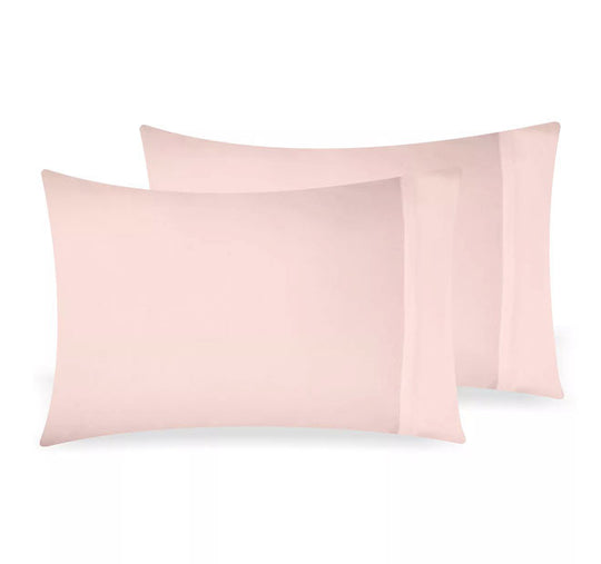 Bamboo Eco 400THC Cotton Standard Pillowcase Pair Blush