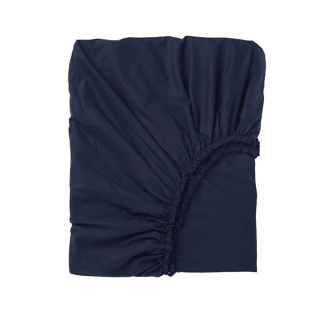 Bamboo Eco 400THC Cotton Fitted Sheet Range Navy